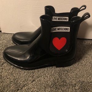 Brand new Moschino rain boots⭐️ AUTHENTIC
